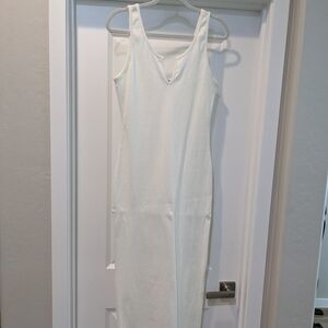 Fashion Nova Cream Ribbed Top